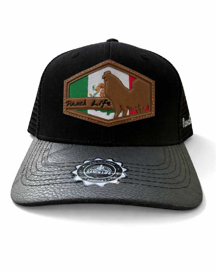 Gorra de Gallo Full Black Ranch Life