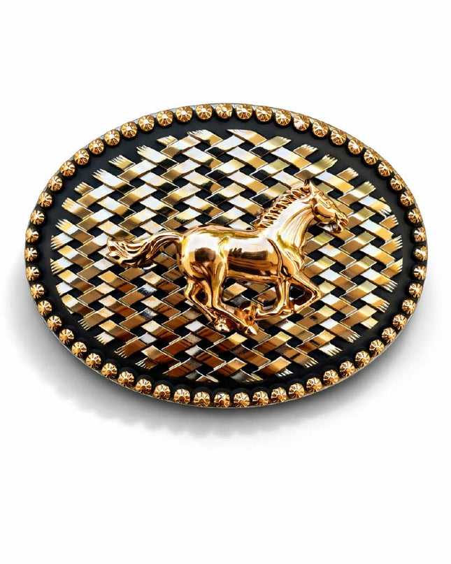Hebilla Caballo Dorado
