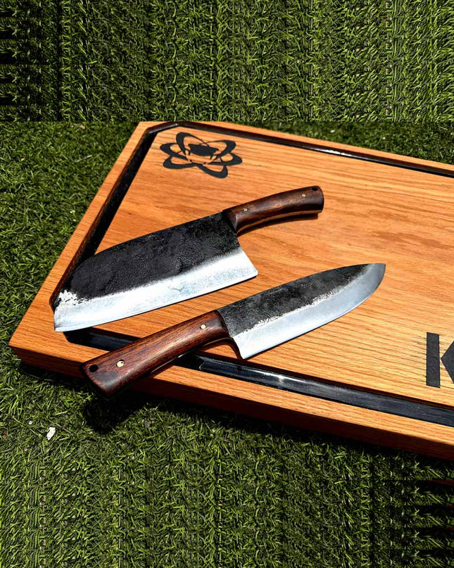 Kit "Forja Norteña XL" ( Tabla XL + Cuchillo + Hacha )